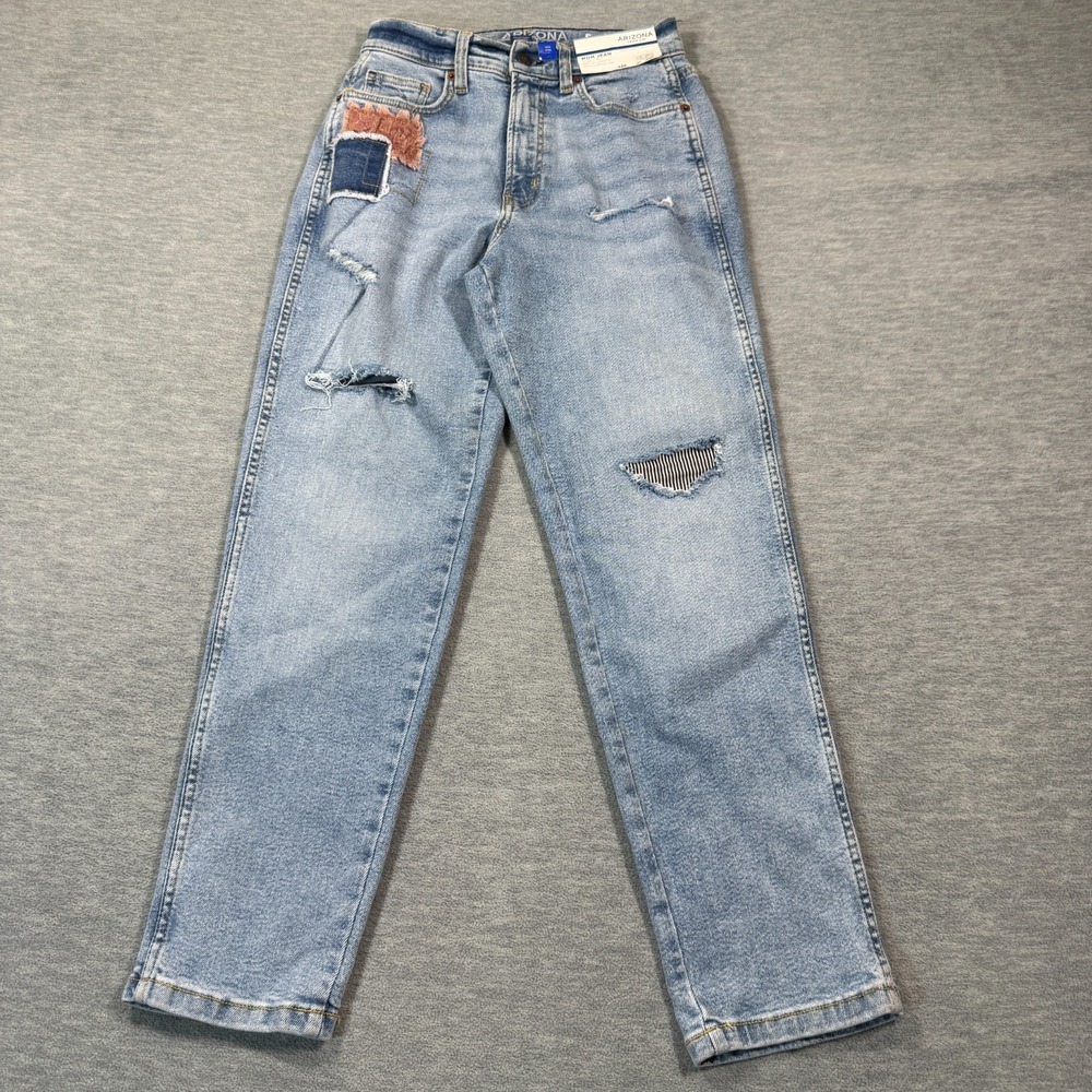 Arizona Jean Co Jeans Women 5 Blue Mom Jean Highest Rise Relaxed Tapered